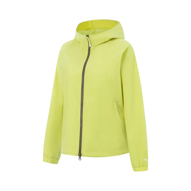Li Ning Fitness Series Trench Coat Women's Yellow Firefly Green