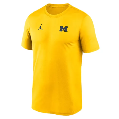 Jordan Michigan Sideline Legend Small Logo Men's Jordan Brand Dri FIT College T Shirt