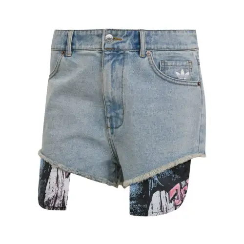 Adidas X Jeremy Scott Denim Shorts Indigo Denim
