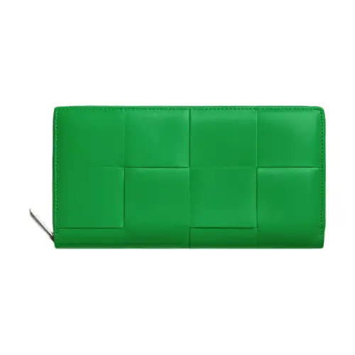 Bottega Veneta Cow Leather Wallet Large Men's Parrot Green