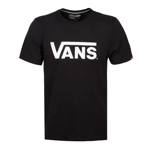 Vans T Shirts Unisex Black Crew Neck Moderate Straight Fit