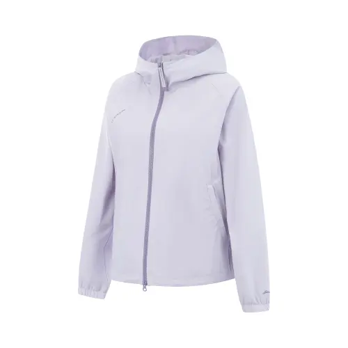 Li Ning Fitness Series Trench Coat Women's Sea Salt Purple