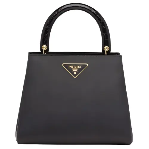 PRADA Saffiano Leather Handbag Women's Black