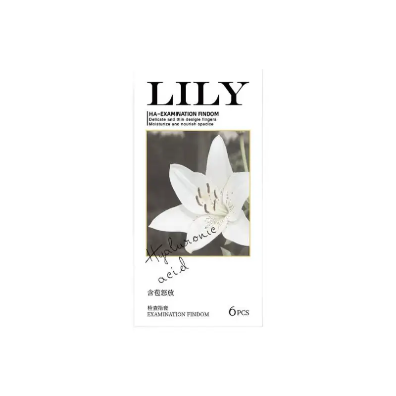 Pleasure More LILY Series Pleasure More LILY Series - Perfume Lily Fragrance Examination Finger Cots Hyaluronic Acid 6 Pack