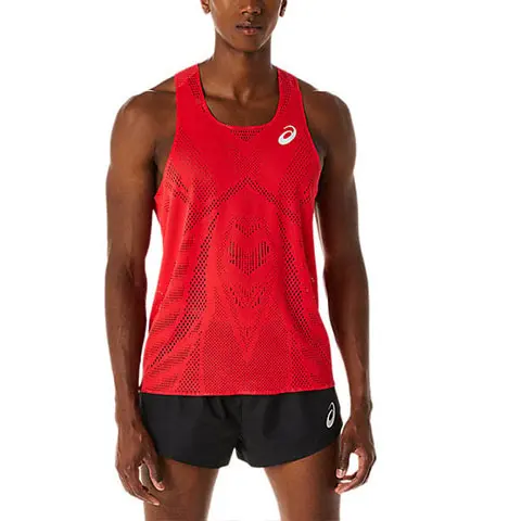 Asics TRACK ELITE ACTIBREEZE Tank Top Men's Red
