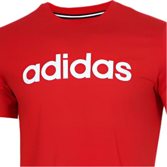 Мужская футболка adidas Neo Logo Tee (красная) — фото 4
