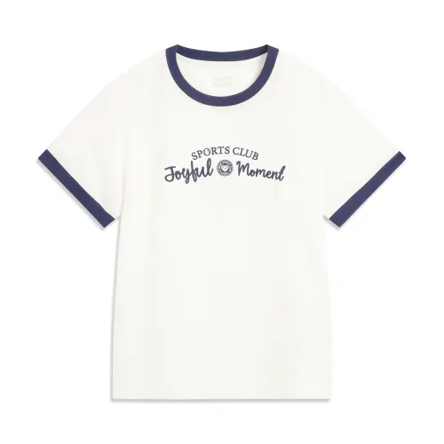 Li Ning Sports Life Collection T Shirt Women's Ivory