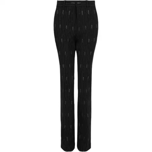 GUCCI Wool Blend Pinstriped Pants