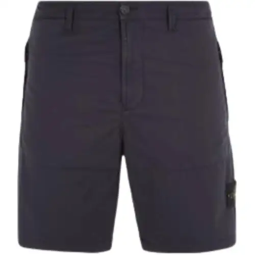 STONE ISLAND Casual Shorts Men's Blue