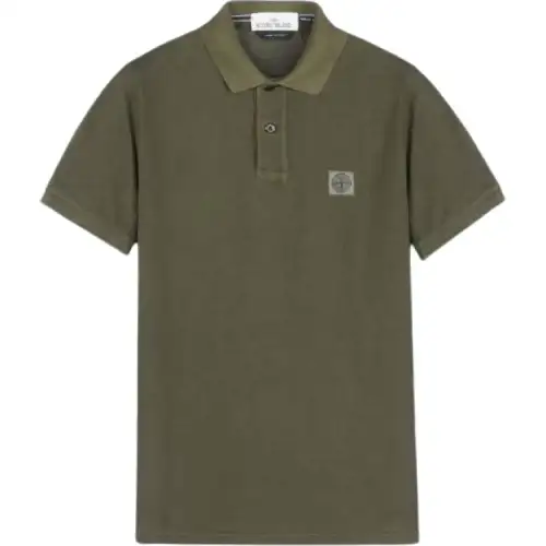 STONE ISLAND Polo Shirt Men's Olive Green