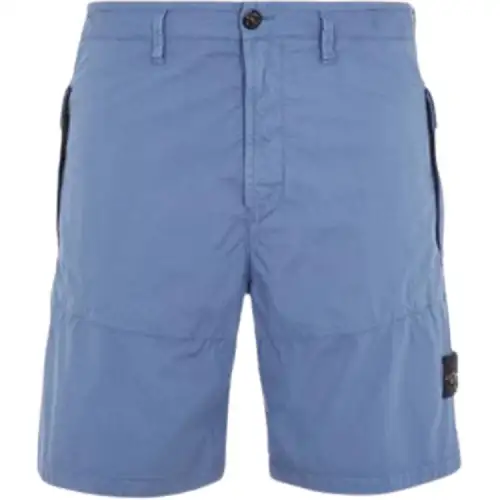 STONE ISLAND Casual Shorts Men's Blue