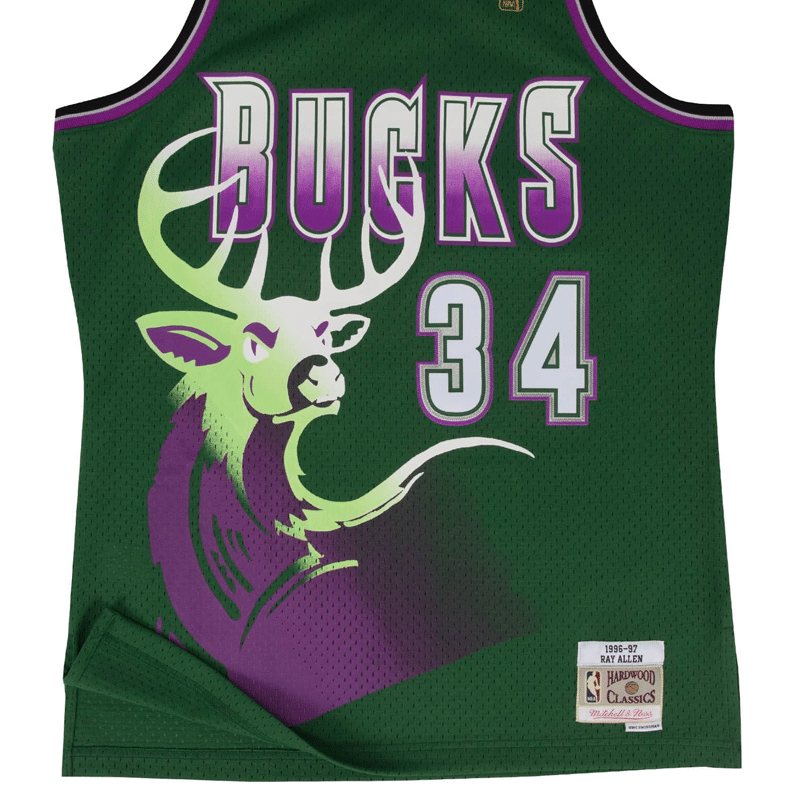 Mitchell & Ness Milwaukee Bucks Alternate 1996 97 Ray Allen Swingman Jersey