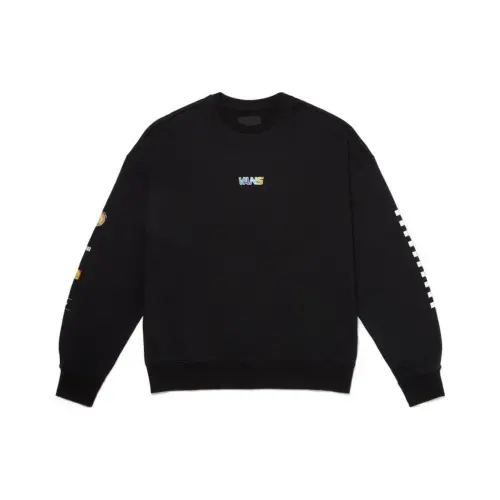 Vans Sweatshirts Men's Black Crew Neck Moderate Regular