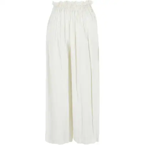 GUCCI Crinkle Palazzo Pants White