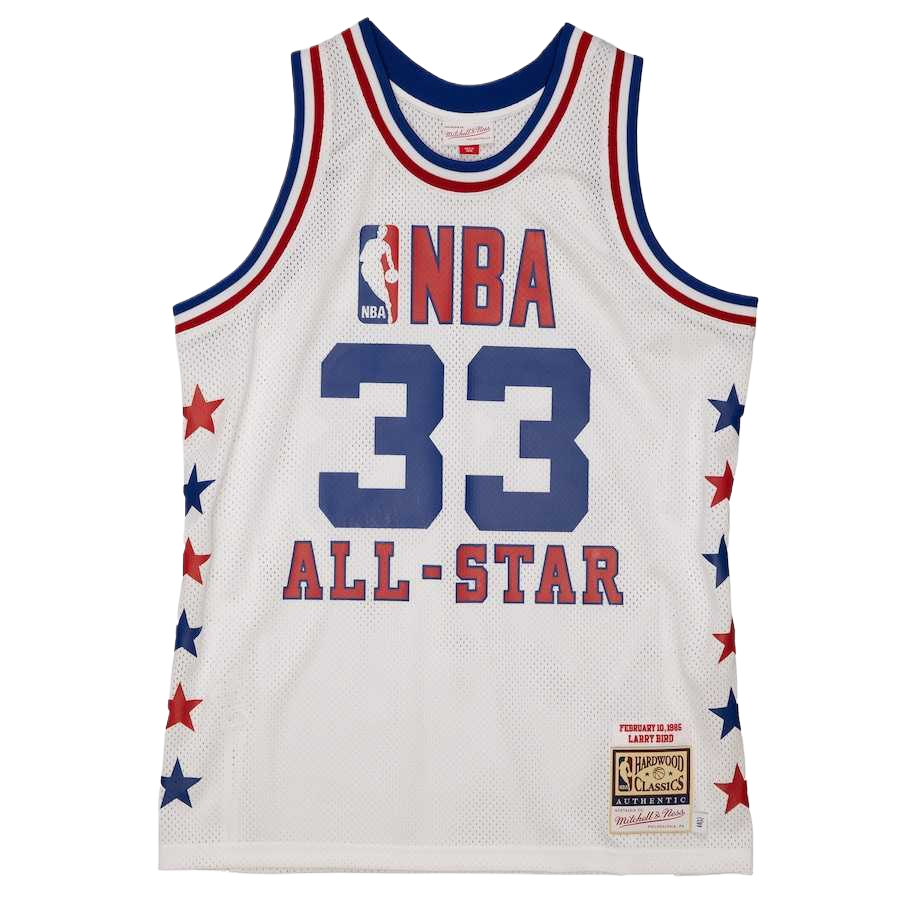 Mitchell & Ness Mitchell & Ness NBA Series 1985 NBA All-Star Game Larry Bird No. 33 Comfortable and Versatile Simple Round Neck Basketball Vest Men's Style