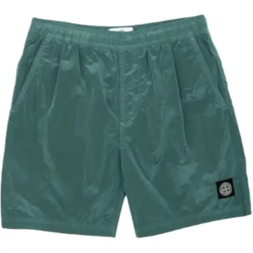 STONE ISLAND Casual Shorts Men's Dark Green