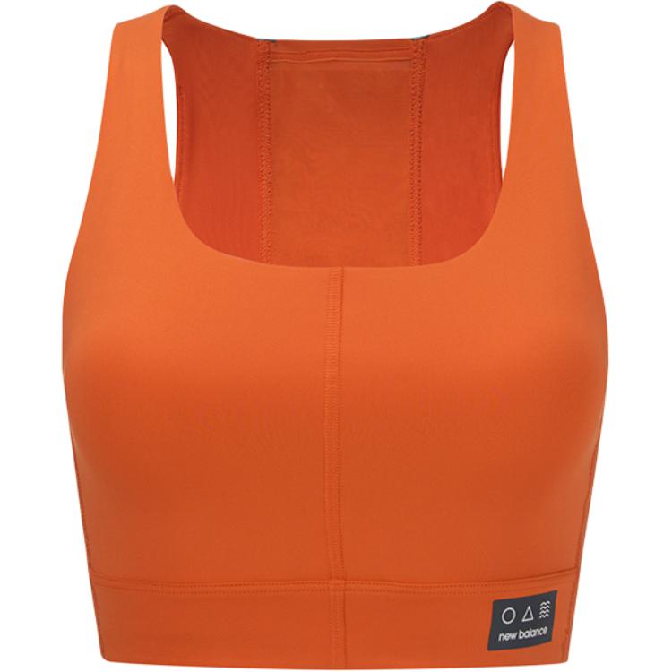 Женский спортивный топ New Balance Bra (оранжевый)