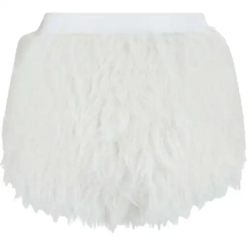 GUCCI Faux Fux Shorts White