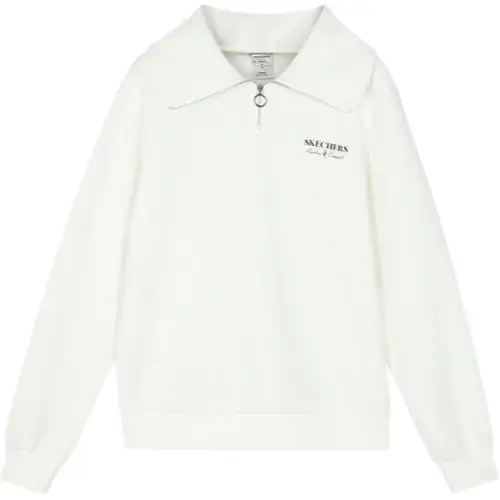 Skechers Elegant Diamond Collection Sweatshirt Women's Marshmallow White