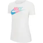 Nike T Shirts Women's White Crew Neck Moderate Straight Fit
