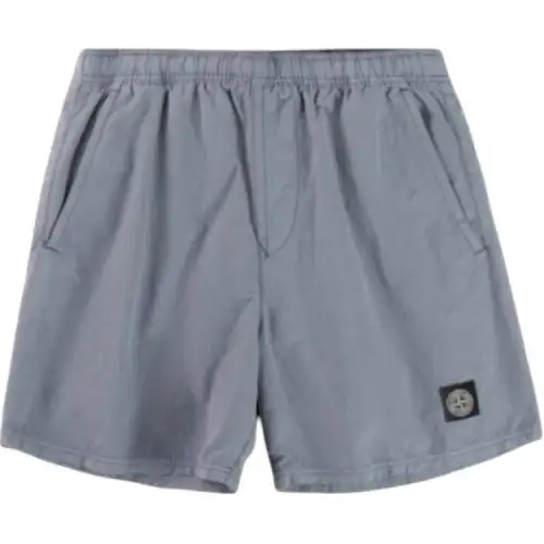 STONE ISLAND Swimming Shorts Men's Pink Blue