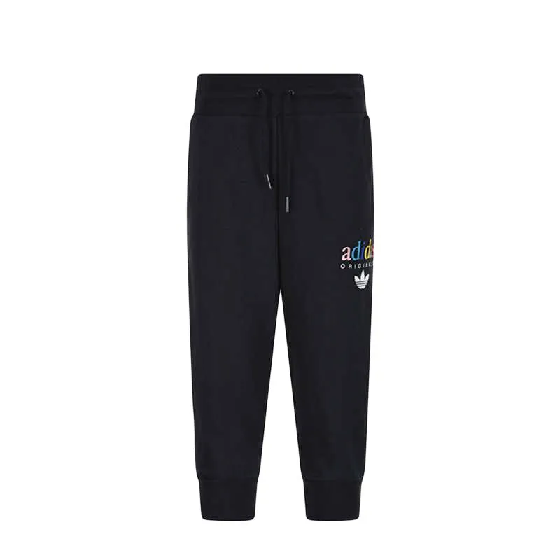Adidas Originals Knitted Sweatpants Women's Black Moderate Cuffed Pants