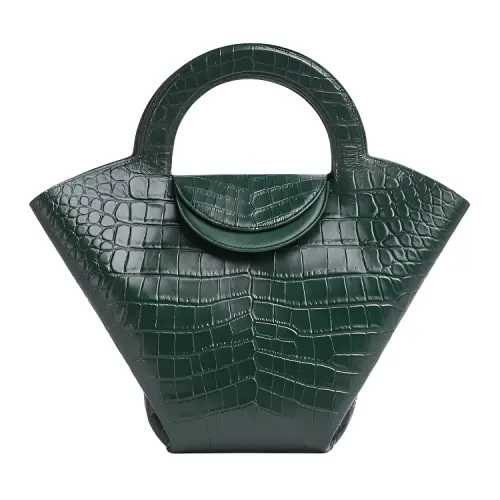 Bottega Veneta Leather DOLL Handbag Women's Green