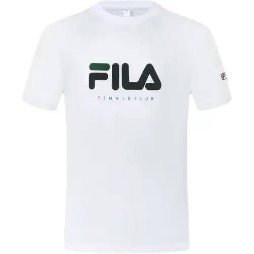 FILA T Shirts Men's Jade White Crew Neck Moderate