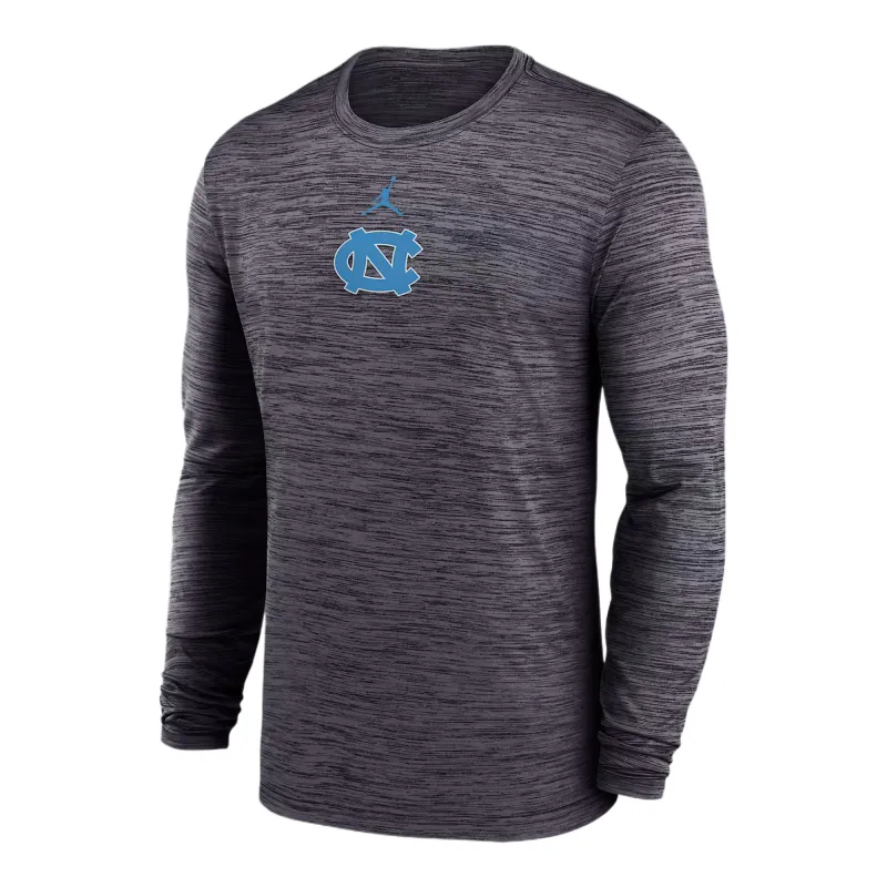 Jordan North Carolina Sideline Velocity Men's Jordan Brand Dri-FIT College Long-Sleeve T-Shirt