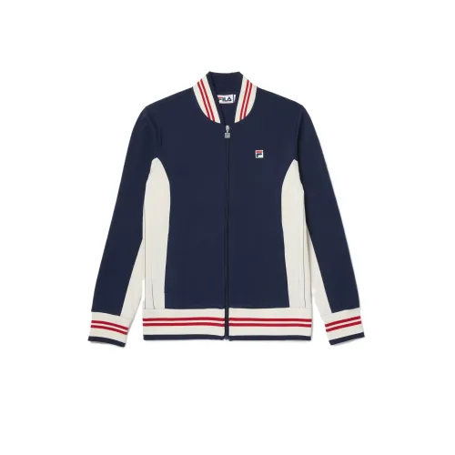 FILA Settanta Jackets Men's Marine Blue Stand Collar Moderate Other