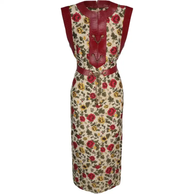 GUCCI Centennial Floral Pattern Dress Multi