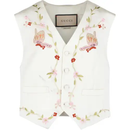 GUCCI Butterfly Embroidered Vest