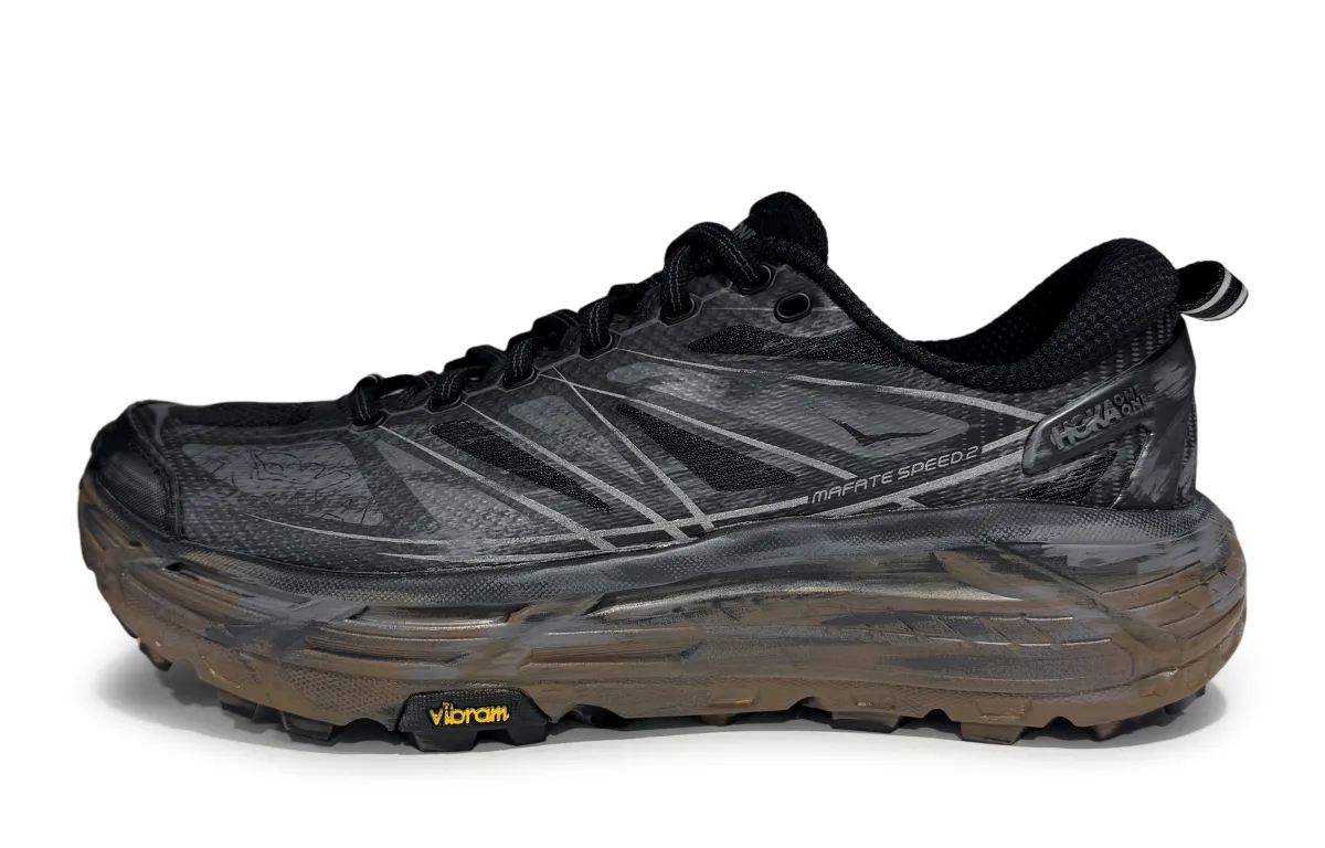 HOKA ONE ONE Mafate Speed 2 Abrasion Resistant Abrasion Resistant Low top Running Shoes Unisex Black Gray