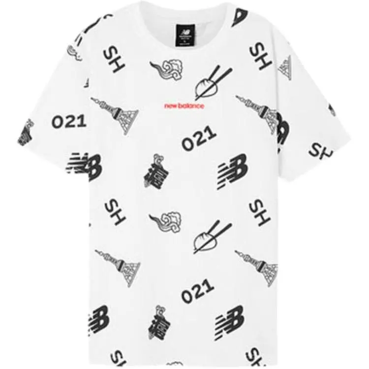 New Balance T Shirt Unisex White