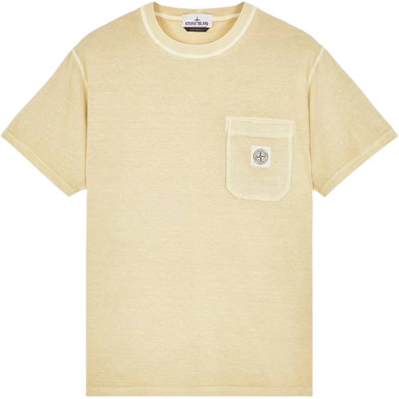 Мужская футболка STONE ISLAND (бежевая)