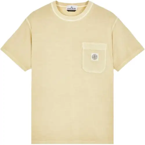 STONE ISLAND T Shirt Men's Beige