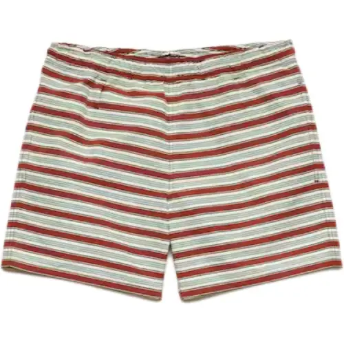 PRADA FW25 Beach Shorts Men's Cocoa Brown