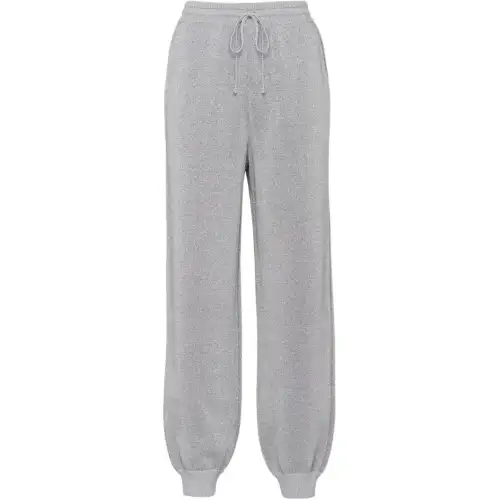 PRADA Knitted Sweatpants Women's Gray Moderate Other