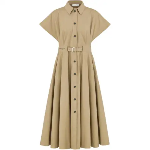 Christian DIOR Belted Midi Skirt