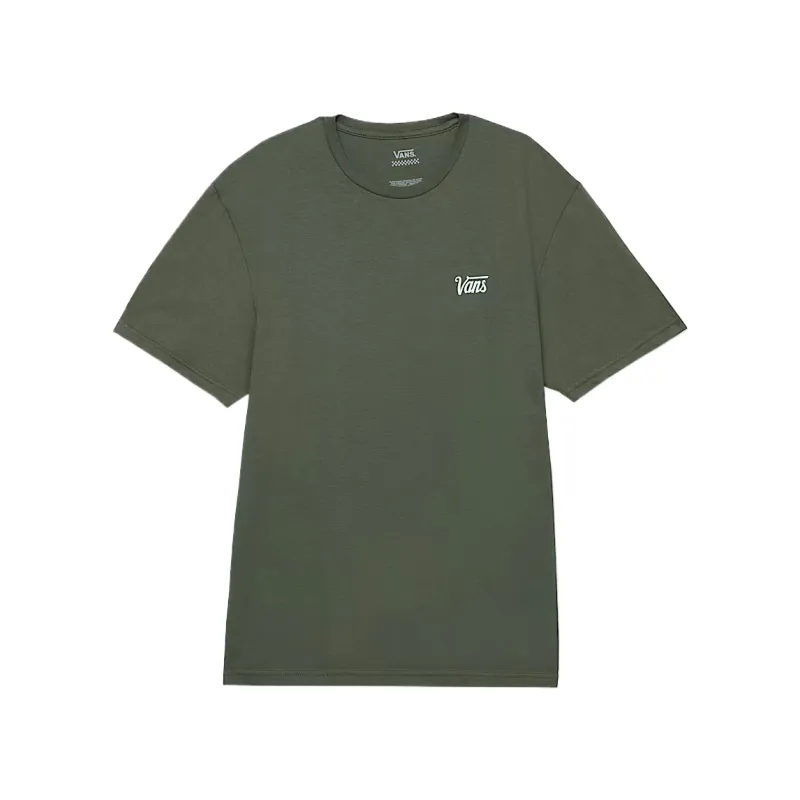 Vans T Shirts Men's Green Crew Neck Moderate Straight Fit