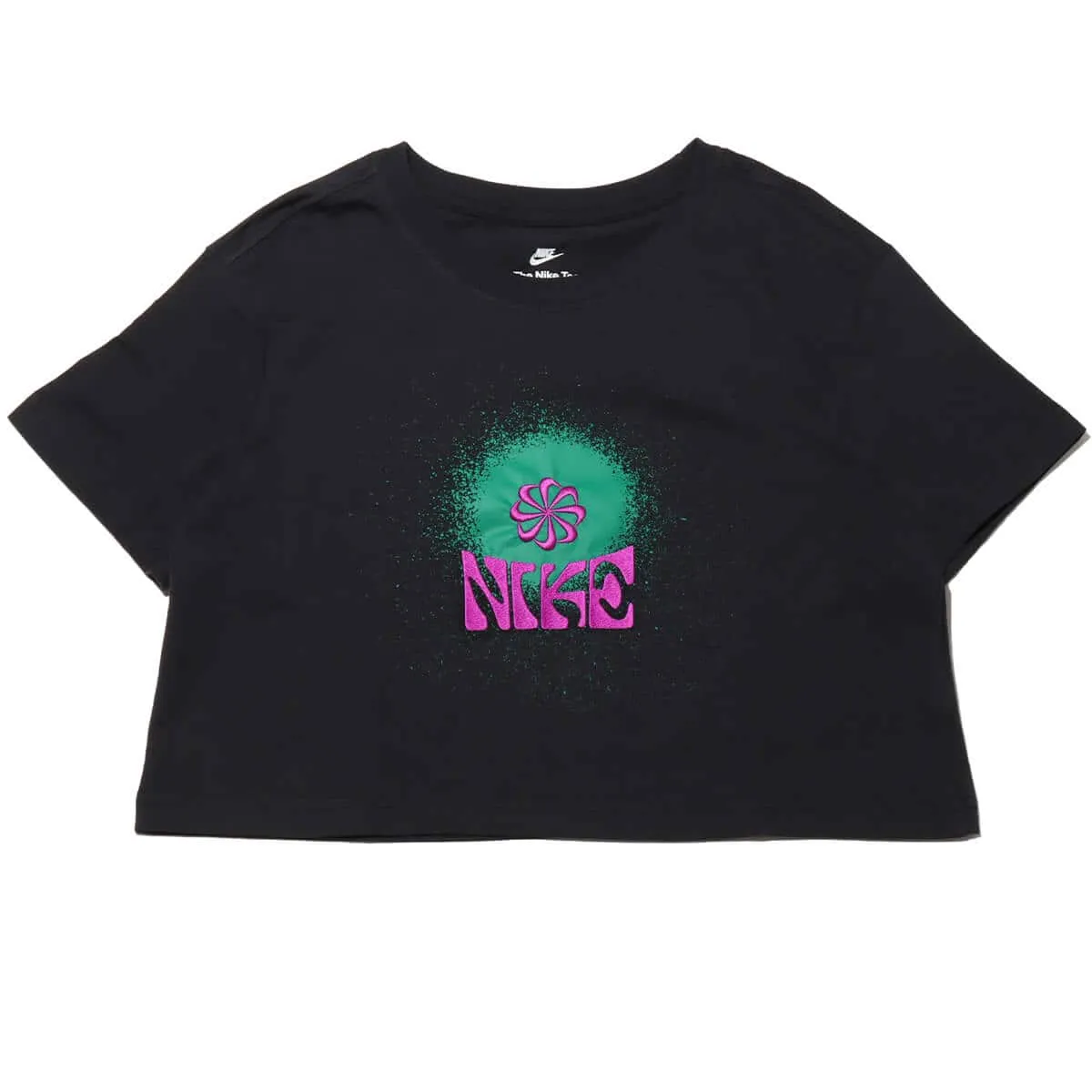 Nike Sportswear Women's Graphics Embroidered T-shirt Black