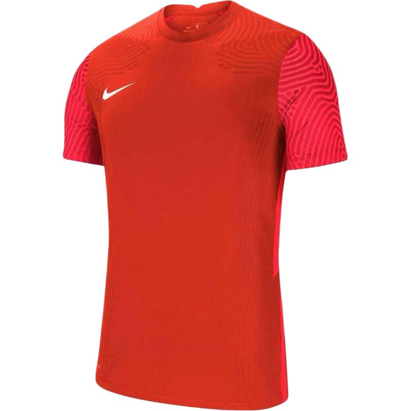 Nike Design football red football uniform with a round collar, with your logo imprint, with short sleeve