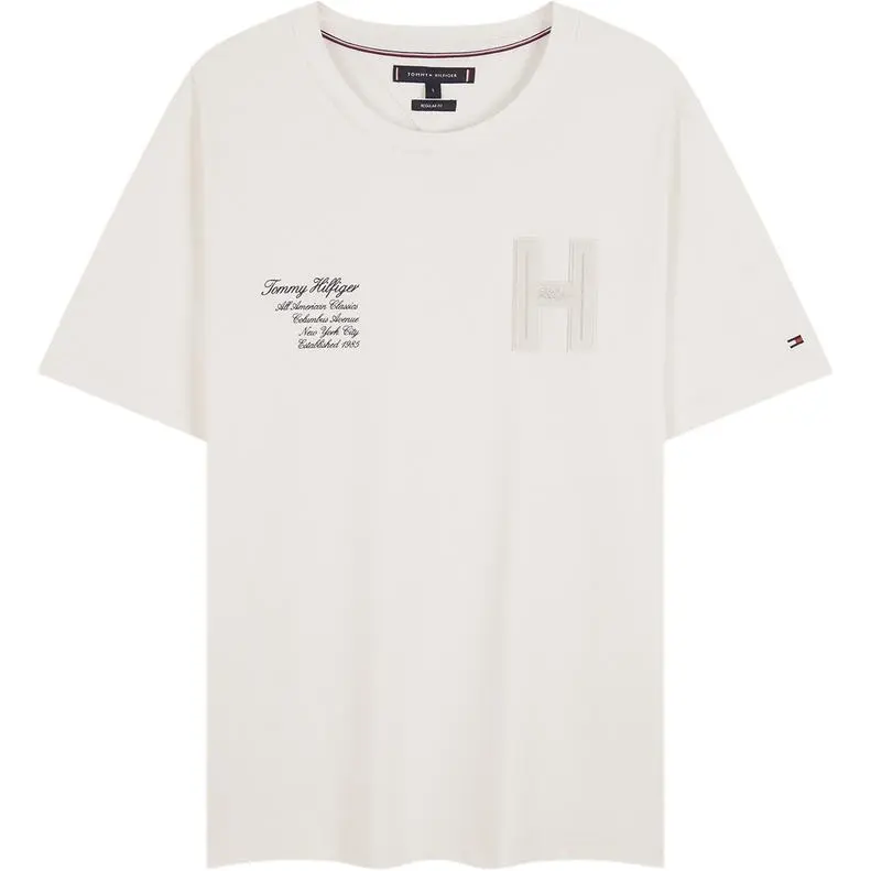 Tommy Hilfiger T-Shirts Men's Crew Neck Moderate