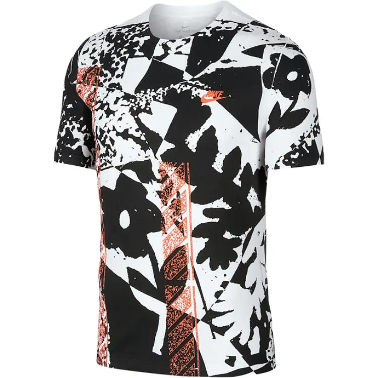 Nike T-Shirts Men's Crew Neck Moderate Straight Fit