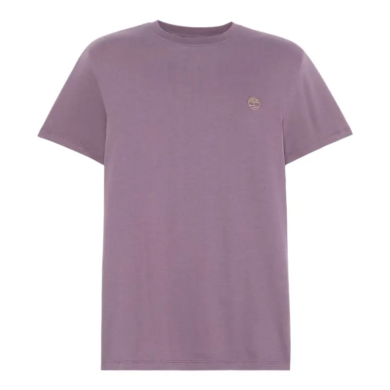 Timberland T Shirts Men's Purple Crew Neck Moderate