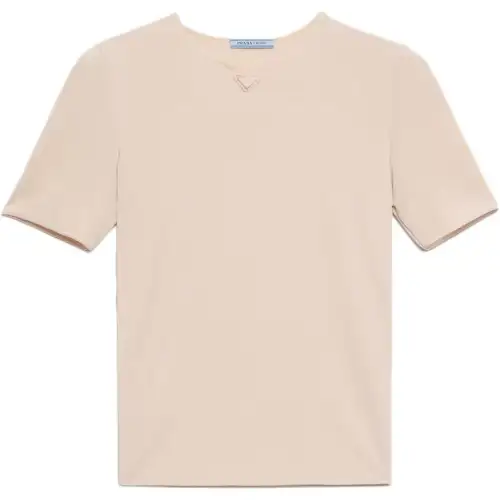 PRADA FW25 Regular T Shirt Women's Beige