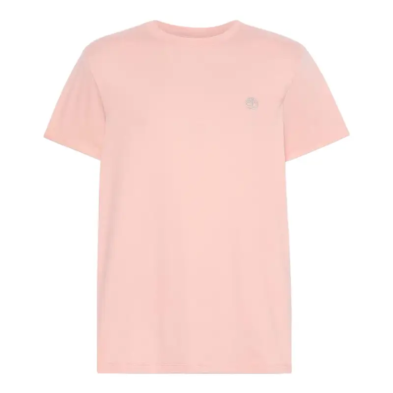 Timberland T Shirts Men's Light Pink Crew Neck Moderate