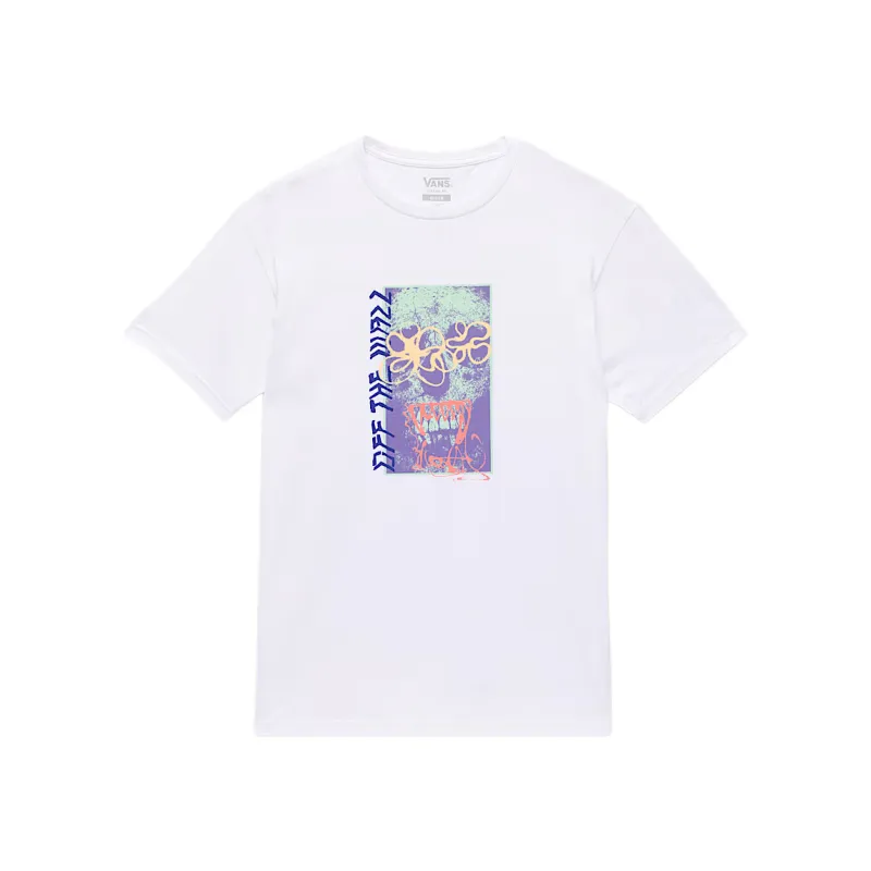 Vans T Shirts Men's White Crew Neck Moderate Straight Fit