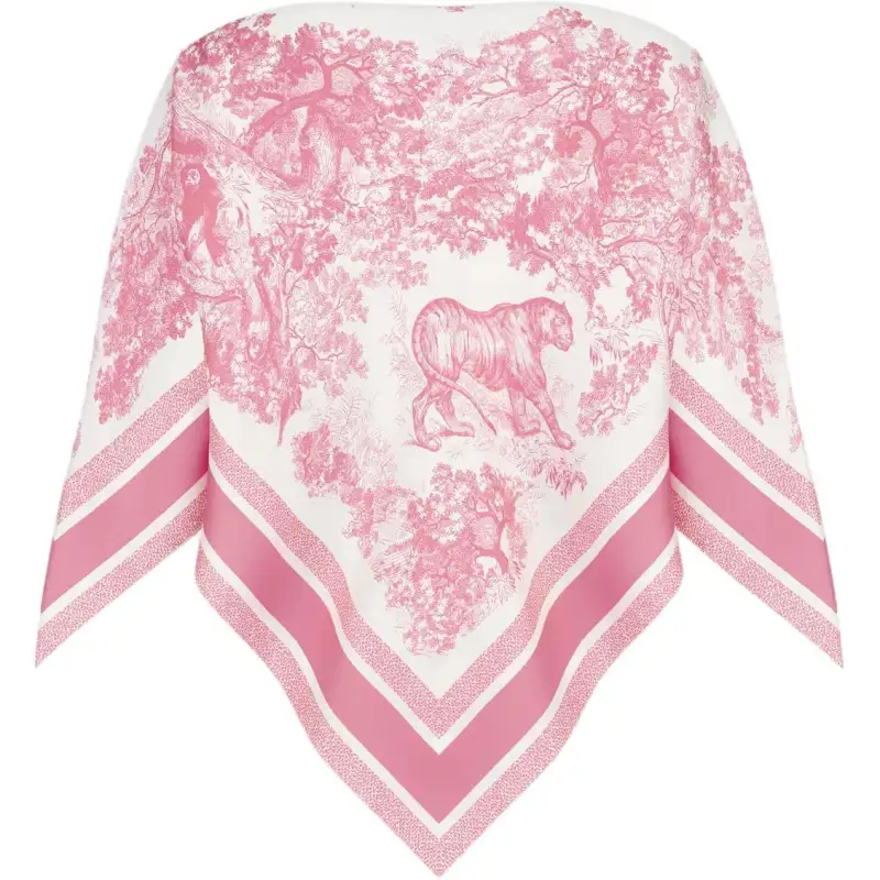 DIOR T Shirts Women's Pink Boat Neck Moderate Other