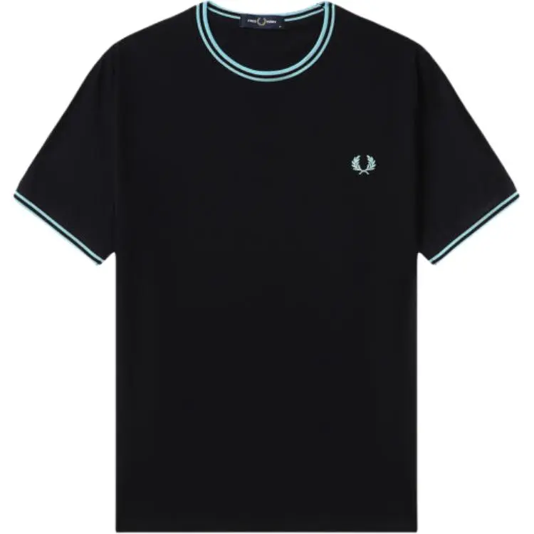 FRED PERRY Logo embroidered T shirt